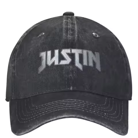 Heavy Metal J-Justin Cap For Unisex Cotton B-Biebers Trucker Hat Causal Headwear Adjustable Fit Base