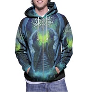 Fleshgod Apocalypse Fullprint Zipper Hoodie Jacket Polyester Jersey Material [Hoodie With Zipper] Fu