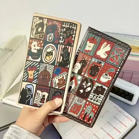 Japanese Anime Retro Notebook Graffiti Journal A6 Pocket Hardcover Artistic Article Excerpt Book Sch