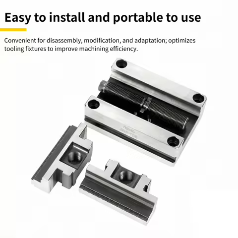 1pc CNC Self-Centering Vise ZY60-80 ZY70-100 Soft claws/Flat Nose for 4th/5th Axis Rotary Table | CN