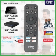 【𝐅𝐑𝐄𝐄 𝐁𝐀𝐓𝐓𝐄𝐑𝐘 𝐀𝐀𝐀𝐗𝟐】 Remote Control For Unifi Plus Box HP43A HP40A3 myunifi TM TV Alat Kawalan Jauh 