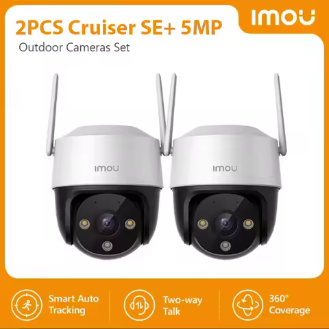 IMOU 2PCS Cruiser SE+ 5MP Set Wi-Fi Camera Smart Color Night Vision IP66 Outdoor Security 360° Cover