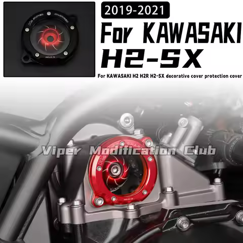 For KAWASAKI H2 H2R H2-SX modified decorative cover Protective cover Turbocharger cover Set 2017 201