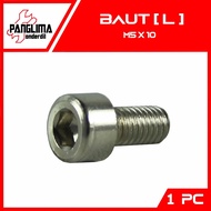 L-L4 Bolt M5x10-5X10-M 5 x 10 Key-K 4 P-Pitch 0.8 Bolt-Bolt