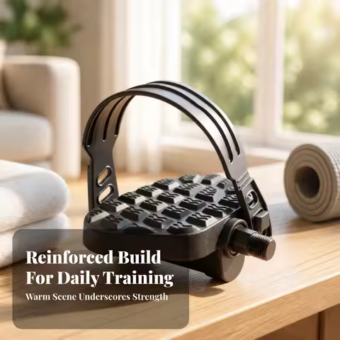 Bike Pedal with Strap Anti-Slip Cycle Pedal for Cyclists