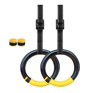 [szluzhen3gv] Gymnastics Rings Training Rings Adjustable Portable Non Rings Exercise Rings for