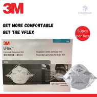 3M 9105 N95 VFlex Disposable Face Mask / Particulate Respirator ( 50 pcs / box )