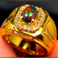 BLACK OPAL KALIMAYA STONE RING