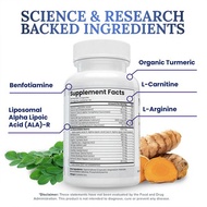 Nerve Support Supplement 1200mg Alpha Lipoic Acid ALA Neuropathy Zen Nutrients