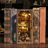 Custom Magic Bookshelf Decoration Library Book Nook DIY Friendly Wooden 3d DIY Book Nook Kit for Puz
