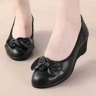 Clarks wedges 5 cm / Women's shoes clarks wedges bow 898 soft leather