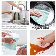 superb Premium Wave Pine Absorbent Microfiber Kitchen Dish Cloth Cleaning Soft Towel Kain Dapur Kain