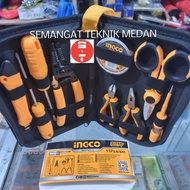 11pcs TOOLSET TOOL PERKAKAS ELEKTRIK LISTRIK SET INGCO HKETS0111