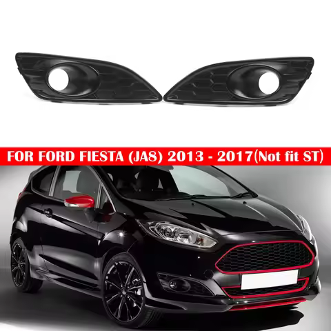 Car Front Bumper Fog Lamp Lower Grille For Ford Fiesta MK7 Zetec S / Sport 2012-2017 Fog Light Grill
