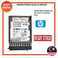 748385-002 HP 450GB 15K SAS 12G 2.5" Hard Disk Drive