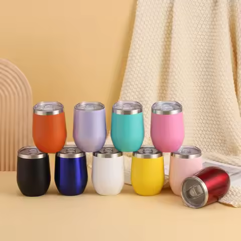 360ml 12oz Thermal Insulated Stainless Steel Tumbler Double Wall Water Bottle Portable To Go Coffee