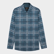 Áo Sơ Mi Nam Xanh Kẻ Trắng Aristino Business 100% cotton cao cấp mang đến cảm giác thoải mái thoáng