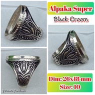 Super alpaca burnt alpaca agate ring.35