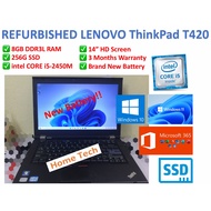 ⭐️⭐️Ship From KL ⭐️⭐️Refurbished Laptop Lenovo T420 Dell Latitude E5420