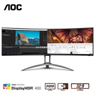 AOC AG493UCX2 49-inci 165HZ Permainan Lebar Melengkung 2K Skrin Tulang Ikan Monitor Komputer Paparan
