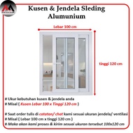 Kusen & Jendela Sleding / Geser Alumunium 100x100 Dapur & Kamar Tidur