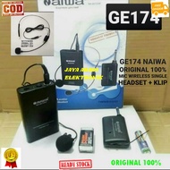 G174 naiwa original 100% aiwa Mic Wireless Single mik wireles tunggal headset bando klip clip on mik