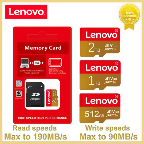 Original Lenovo Memory Card 1TB 2TB High Speed Micro TF SD Card 512GB SD Card V60 U3 TF Card For Nin