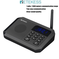 Retekess TH201 UHF Band Wireless Office Intercom System 2000M Long Range Digital Screen Group Call V