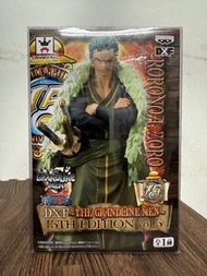 🧲珍惜玩 - 日版金證 海賊王 DXF The Grandline Men vol.5 卓洛（索隆）15週年紀念版本 景品 One piece zoro 15th Edition figure 模型公