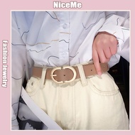 Korean New Belt Women Versatile Casual Belt Retro Round Belt Buckle Tali Pinggang Perempuan 腰带