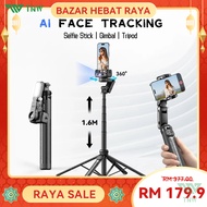 TNW C16 Face Tracking Multifunctional Tripod Ai Follow-Up Selfie Stick Gimbal Stabilizer For Phone