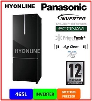 NR-BX471WGKM - PANASONIC 465L 2 DOOR INVERTER BOTTOM FREEZER FRIDGE