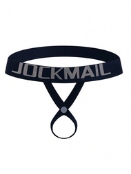 Jockmail 1 Pieza Jockstrap Sexy De Malla Para Hombres Con Anillo, Botón Y Banda Elástica Ajustable En La Cintura