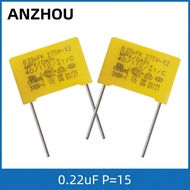 3pcs 0.22uf 275v Ceiling fan Computer board capacitor kapasitor capasitor MPX 220nF 250V