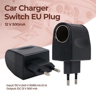 Car Charger Switch Adaptor EU Plug 12V 500mA Adapter