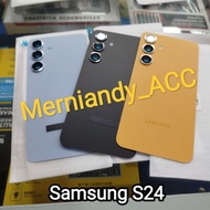 Backdor Back Cover Samsung S24 Back Cessing back Cover + Camera glass frame