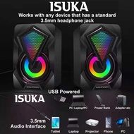 USB RGB Speaker YST1046 USB Speaker Laptop PC Speaker YST-1046 Gaming Speaker with RGB LED Light