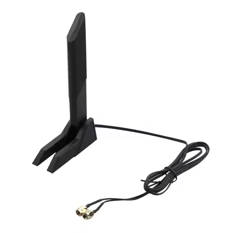 External WiFi 6 6E Tri-Band Antenna 6GHz 5.8GHz 2.4GHz Magnetic Base Replacement Antenna For PC Desk