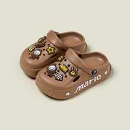 (DXD06TE) Dép sandal Cheerful Mario dép xăng đan quai hậu cho bé trai bé gái