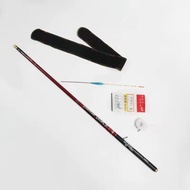 คันเบ็ดตกปลาคาร์บอนน้ำหนักเบาเป็นพิเศษ4.5/6.3/7.2/8/9/10M 4H 28T ด้ามปลาคาร์พ Crucian เสาไม้ยาวเครื่