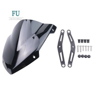 Windscreen Windshield Deflector with Bracket for  MT03 MT 03 MT25 MT 25 2020 2021 Black