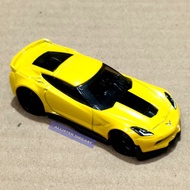 LOOSE Hot Wheels Corvette C7 Z06 Yellow Hotwheels Corvette C7 Z06 Yellow HW