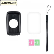LAKAMIRY Protective Cover, Silicone Anti-fall Bike Computer , Lightweight Anti-Dust with Lanyard Sho