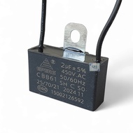 Capacitor 2uF 400V-450V AC Electric Fan Replacement Parts Type 1