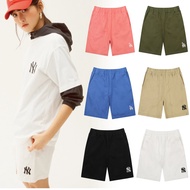 MLB KOREA Unisex Basic Cotton Small Logo Midi Woven Shorts Pants★100％ authentic 31SMU1131