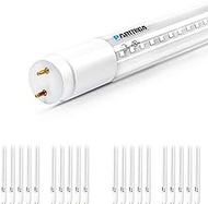 PARMIDA 20-Pack LED T8 Hybrid Type A+B Light Tube, 4FT, 18W (40W Replacement), Clear Cover, Single-End OR Dual-End Powered, 4000K (Cool White), 2200lm, Works with/Without Ballast, UL