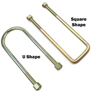 U-Bolt Nut UBolt U Clip Clamp Bracket Screw Lowered Lift Up 4x4 4x2 4WD 2WD Pickup Truck Van Triton 