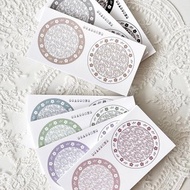 Round Floral Frame Memo Pad