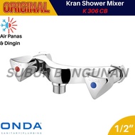 Kran double mixer bath up shower ONDA K 306 CB Kran panas dingin 1/2"