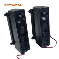 SOTAMIA 2Pcs Full Frequency Strong Magnetic HIFI Speaker 6 Ohm 10W Audio Speaker Playback Modificati